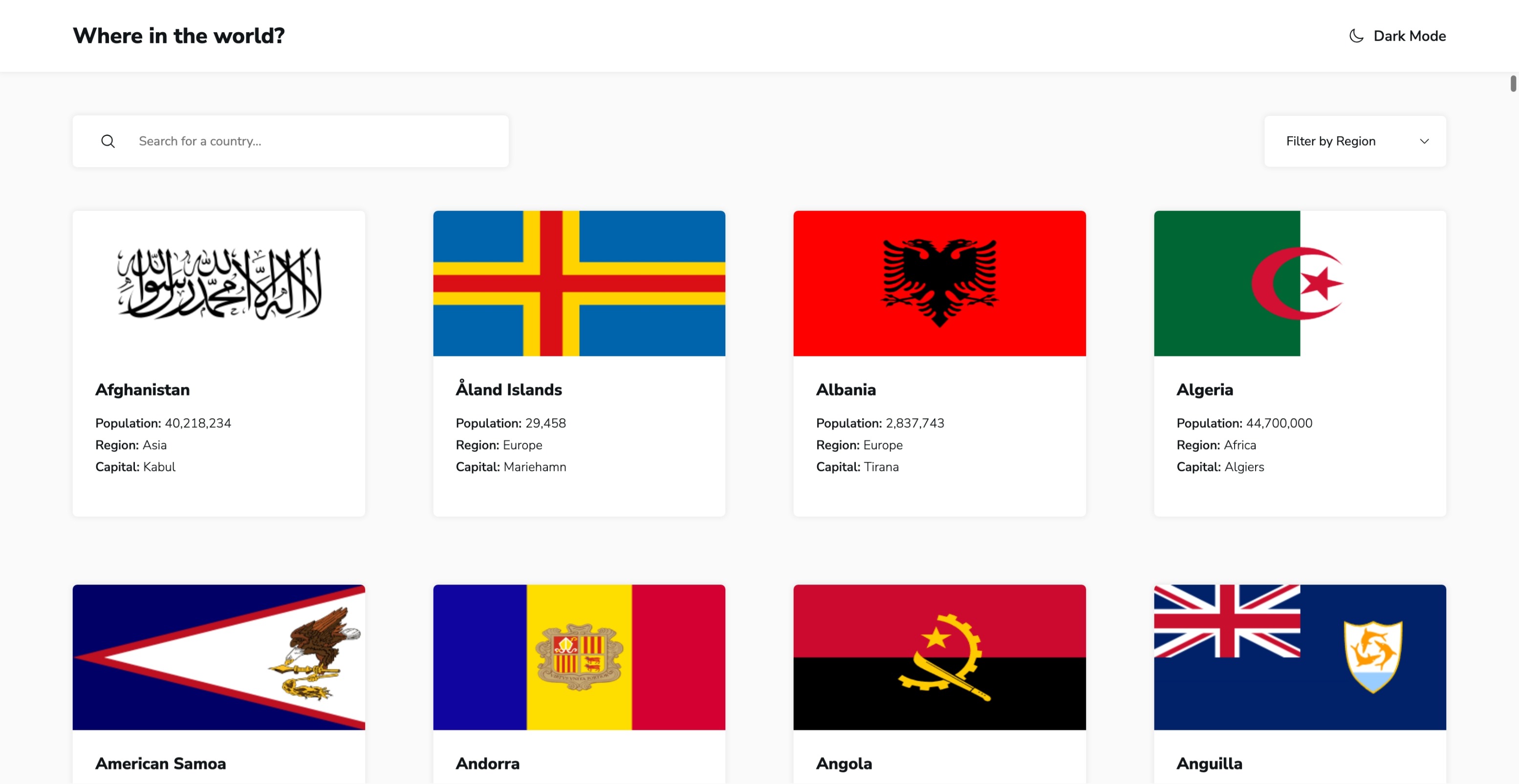 Countries Gallery