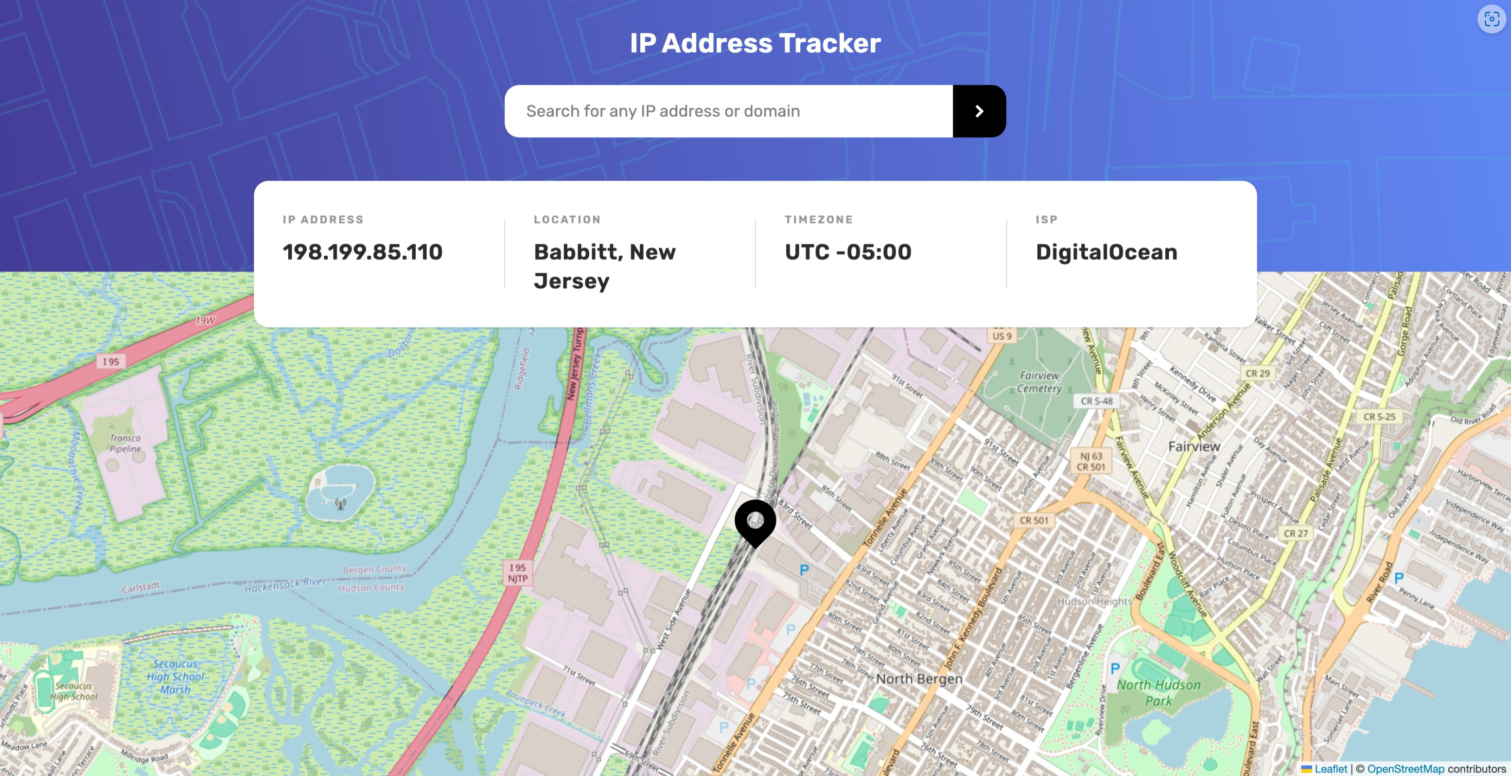 IP Address Tracker